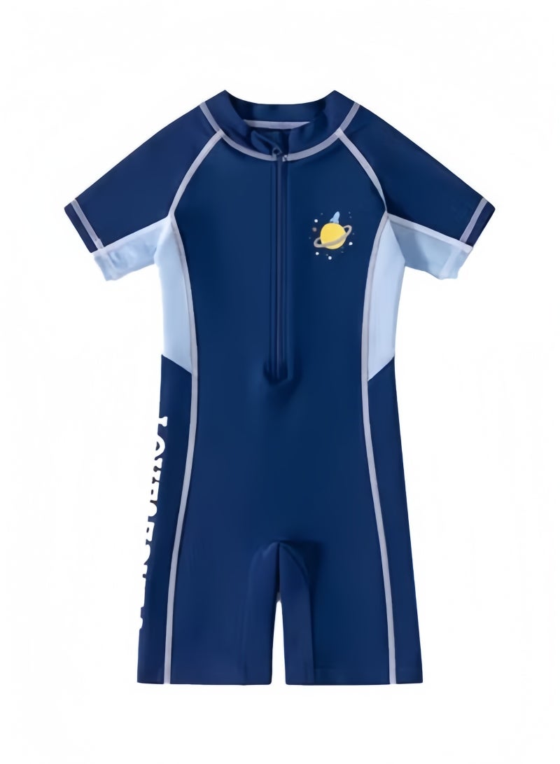 يوكه ملابس سباحة للأطفال، ملابس سباحة للأولاد من قطعة واحدة، ملابس سباحة للبنات من قطعة واحدة، ملابس سباحة للأطفال من قطعة واحدة بسحاب، ملابس سباحة للتدريب الصيفي، ملابس سباحة للرياضات المائية للأطفال - Image 1