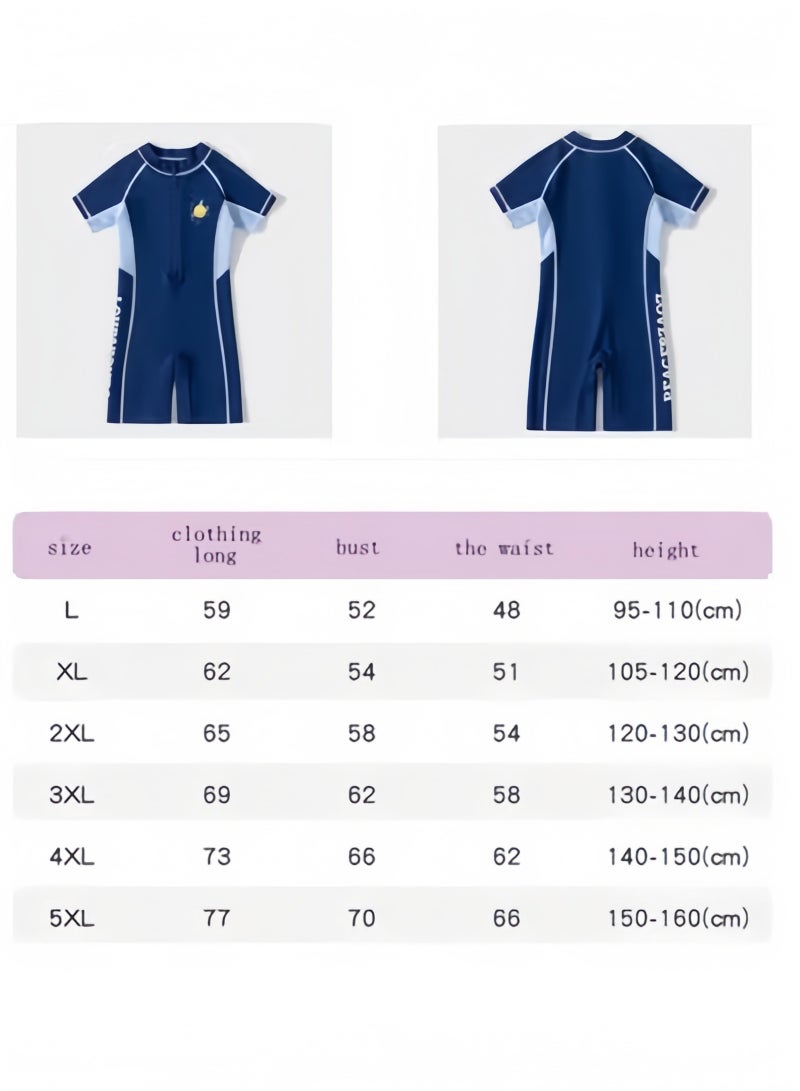 يوكه ملابس سباحة للأطفال، ملابس سباحة للأولاد من قطعة واحدة، ملابس سباحة للبنات من قطعة واحدة، ملابس سباحة للأطفال من قطعة واحدة بسحاب، ملابس سباحة للتدريب الصيفي، ملابس سباحة للرياضات المائية للأطفال - Image 3