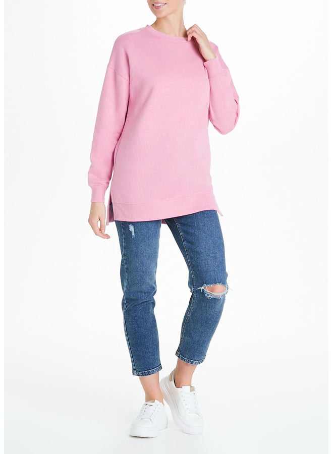 Matalan Pink Longline Sweatshirt - Image 2