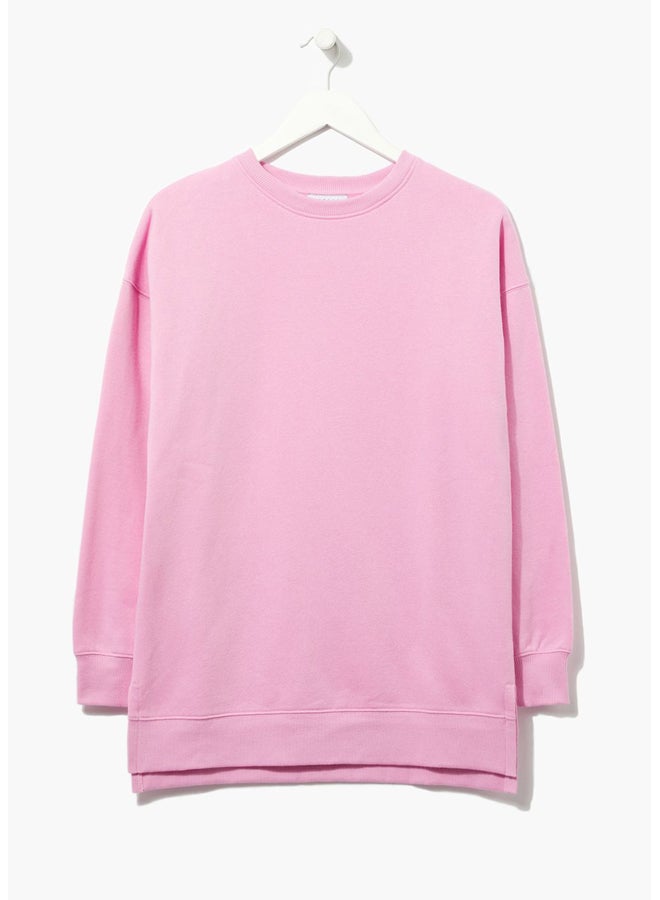 Matalan Pink Longline Sweatshirt - Image 3
