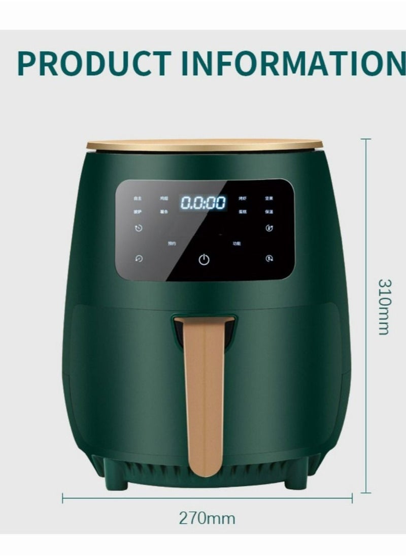 Mi VAZA - 4.5L 1400W Touch Screen Version Air Fryer For Party And Home Black - Image 1