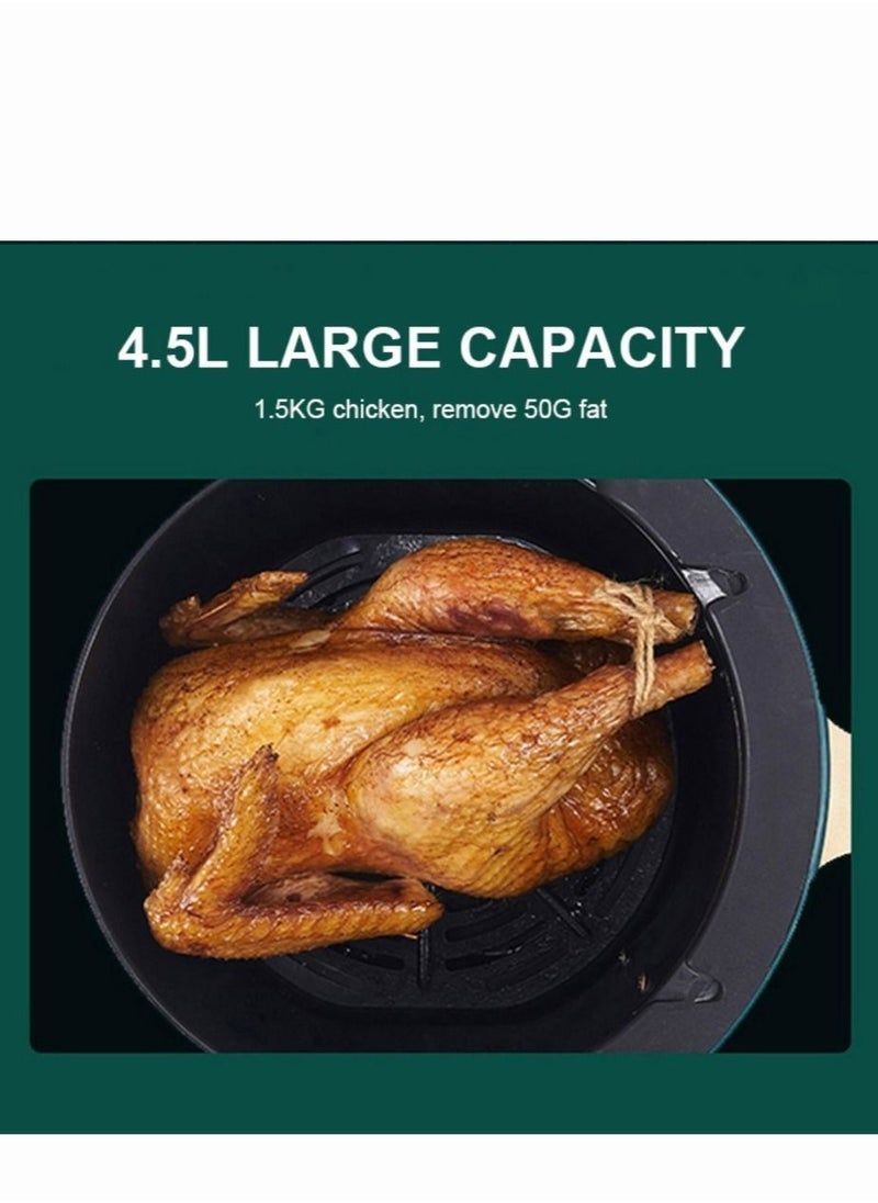 Mi VAZA - 4.5L 1400W Touch Screen Version Air Fryer For Party And Home Black - Image 1