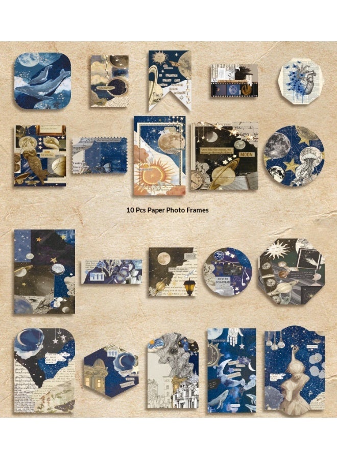 SISGL Aesthetic Scrapbook Kit Scrapbooking Supplies Junk Journal With A6 Grid Notebook Bullet Journals Diy Gift Journaling For Teen Girl Kid Women - Image 4