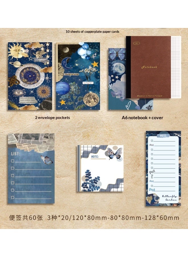 SISGL Aesthetic Scrapbook Kit Scrapbooking Supplies Junk Journal With A6 Grid Notebook Bullet Journals Diy Gift Journaling For Teen Girl Kid Women - Image 5