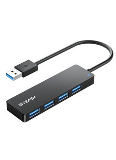 USB Hub, 4 Port USB 3.0 Hub, Ultra Slim Portable Data Adapter Applicable for iMac Pro, MacBook Air, Mac Mini/Pro, Surface Pro, Notebook PC, Laptop, and Mobile HDD