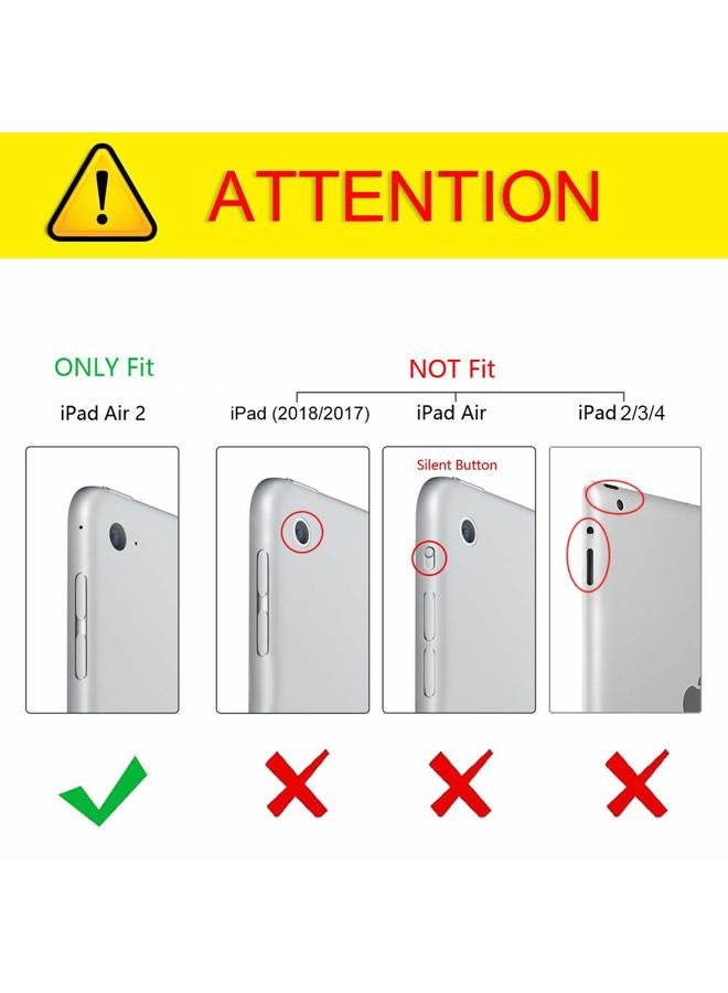 BENTOBEN iPad Air 2 Case, [Hybrid Shockproof Case] with KickStand Rugged Triple-Layer Shock Resistant Drop Proof Case Cover for iPad Air 2 with Retina Display/iPad 6, Navy Blue/Green - Image 2
