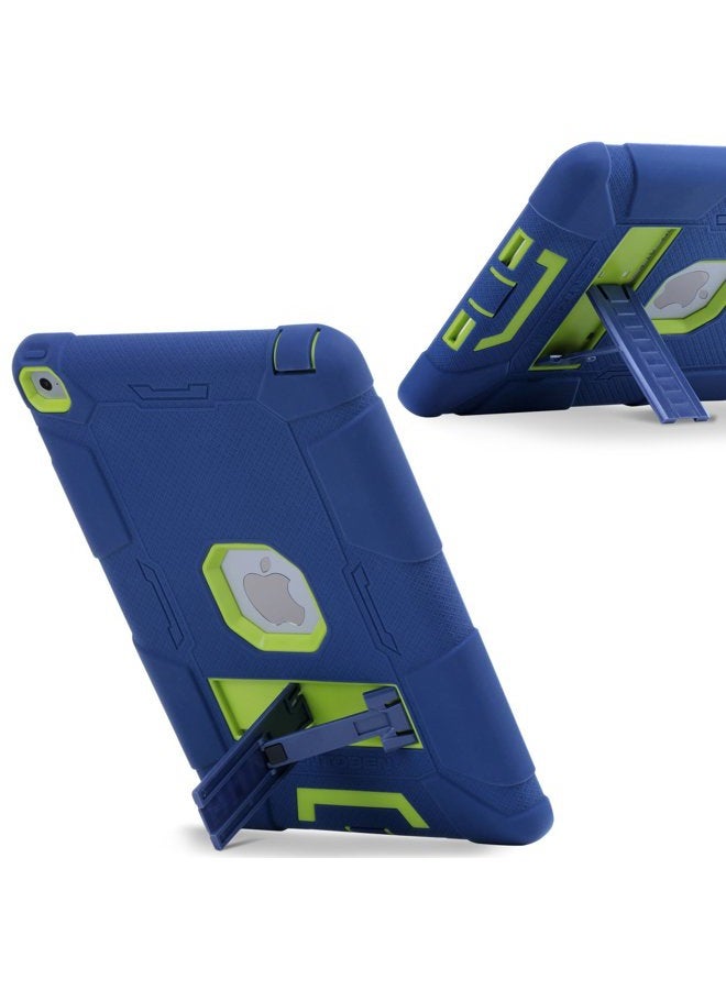 BENTOBEN iPad Air 2 Case, [Hybrid Shockproof Case] with KickStand Rugged Triple-Layer Shock Resistant Drop Proof Case Cover for iPad Air 2 with Retina Display/iPad 6, Navy Blue/Green - Image 3