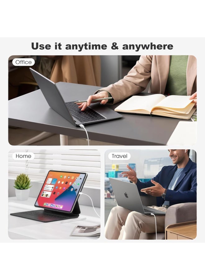 Neox Type C Charger Macbook Pro/Macbook Air Fast Replacement Charger with 2M USB C Cable, USB C Power Adapter Charger Compatible for Apple iPad, MacBook Series, Huawei Matebook Series, iPhone 15 iPhone 16 Series, Samsung Galaxy S23 S24 Series Type C Interface - Image 4