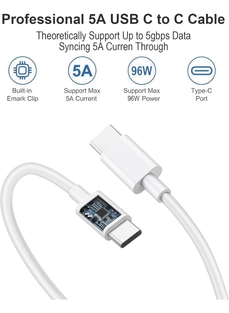 Neox Type C Charger Macbook Pro/Macbook Air Fast Replacement Charger with 2M USB C Cable, USB C Power Adapter Charger Compatible for Apple iPad, MacBook Series, Huawei Matebook Series, iPhone 15 iPhone 16 Series, Samsung Galaxy S23 S24 Series Type C Interface - Image 5