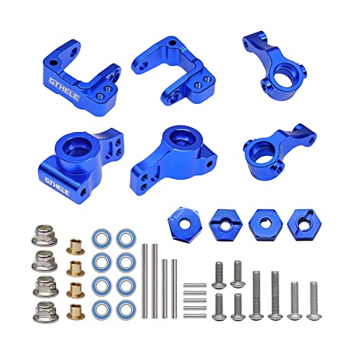 GTHELE Aluminum FrontRear Suspension A Arms Steering Blocks Stub Axle Carriers for 110 ECX 2WD Series RC Car Upgrade PartsReplaces Part ECX1018 ECX1019 - Image 5