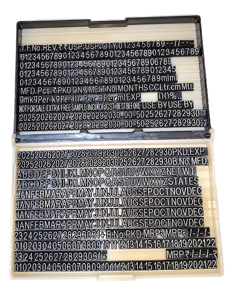 ACGL OXCP (6mm) Heavyduty Hand Batch Coding and Date Printing Machine on Plastic Pouch Bag and Label (X-28) (6MM) - Image 3