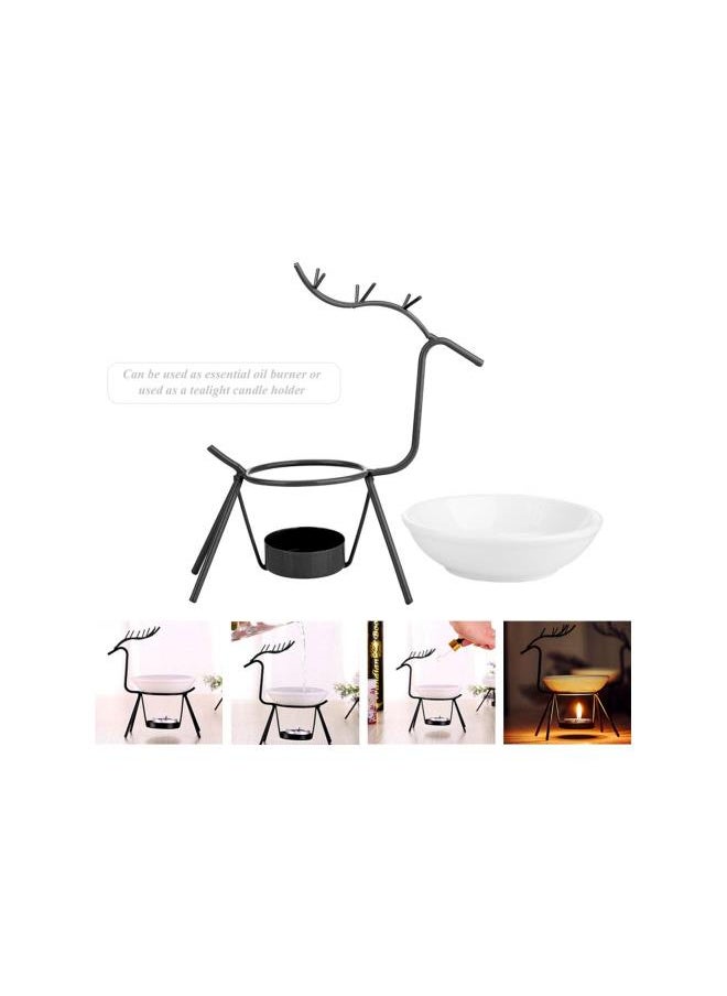Generic - Essential Oil Burner - Aromatherapy Lamps, Aromatherapy Essence Oil Burner Oil Lamps Decorations, Suitable For Meeting For Oil Lamps Rooms At Home(White) - Image 1
