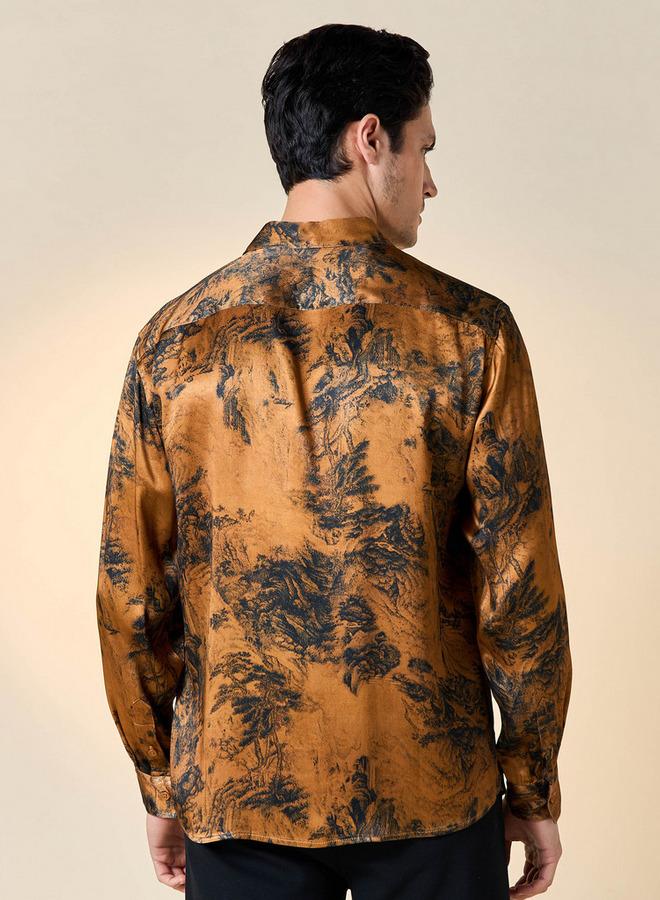 ايكونيك قميص بأكمام طويلة وطبعة أيقونية شاملة - Image 3