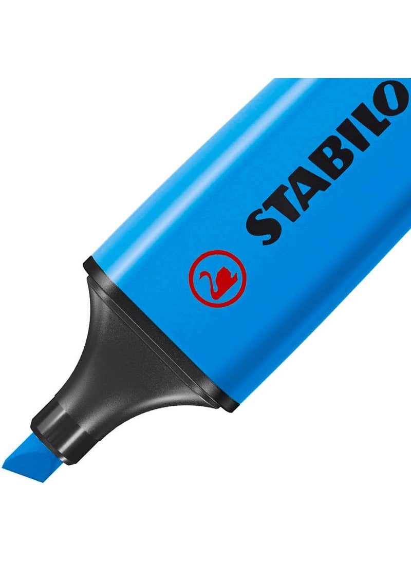 STABILO STABILO Highlighter BOSS ORIGINAL  ARTY  Pack of 10  Cool Colors Chisel Tip AntiDry Out Technology  - Image 3