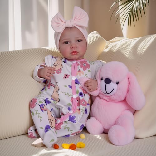 BABESIDE Reborn Baby Dolls 20inch Cute Soft Vinyl Realistic Baby Doll Real Life Baby Dolls with Complete Accessories Perfect for Cuddling Playtime and Gift Giving - Image 5