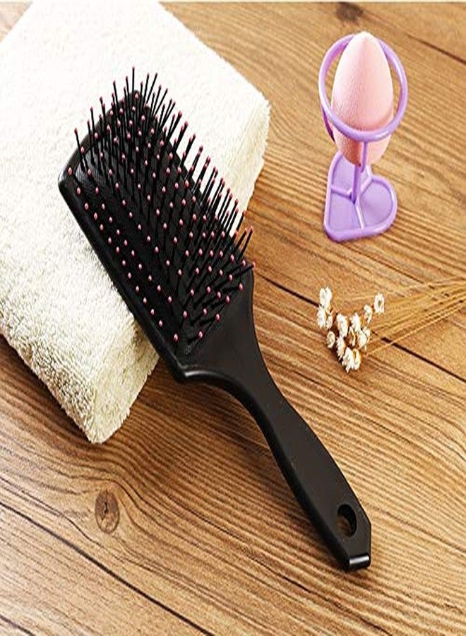 FOK 1 PC Cushion Rectangular Paddle Hair Brush Accessories - Black Color - Image 4