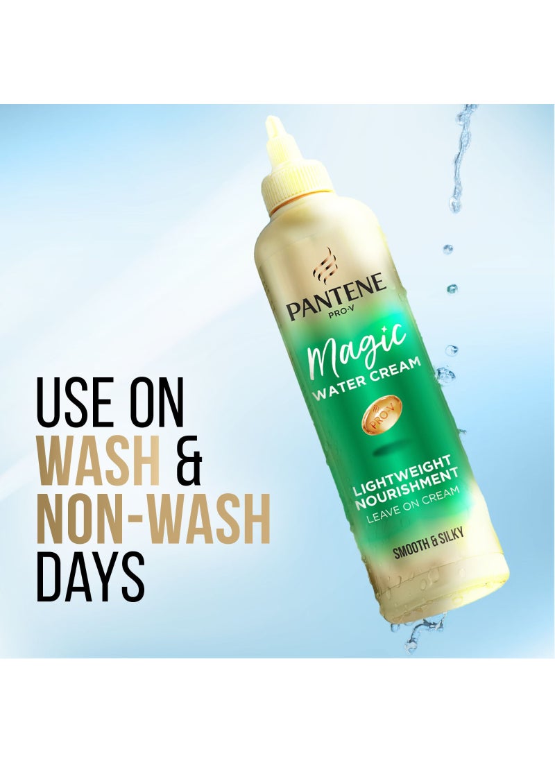Pantene كريم بانتين برو-في سموذ و سيلكي خفيف الوزن سحري للماء لتركه على الشعر - Image 5