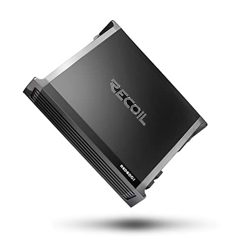 Recoil RED600-1 1320 Watts Class-D Car Audio Mono-Block Subwoofer Amplifier, 1 Ohm Stable, Remote Bass Knob Included - Image 2