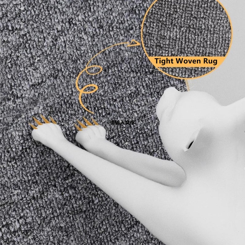 SHENGOCASE 24" Tall L-Shape Cat Carpet Scratcher Cat Scratching Post, Sofa Couch Protector Replaceable Scratching Pad Mat Sisal - Image 3