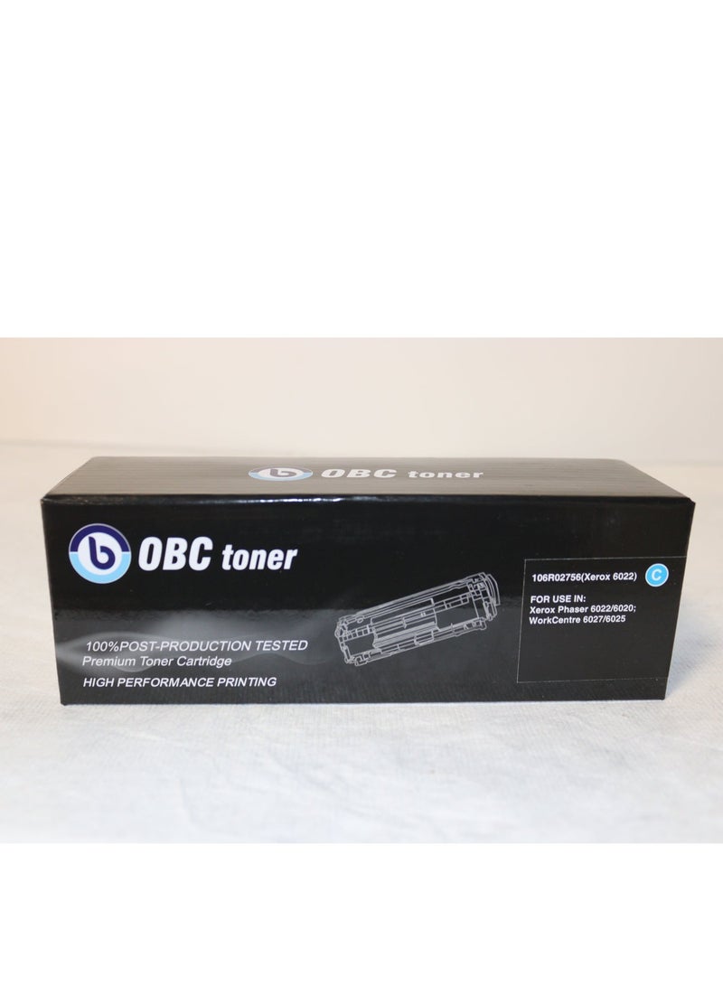 OBC Compatible Cyan Laser Toner Cartridge Replacement for Xerox 6022 (106R02756) Prints up to 1000 pages in crisp, professional color - Image 2