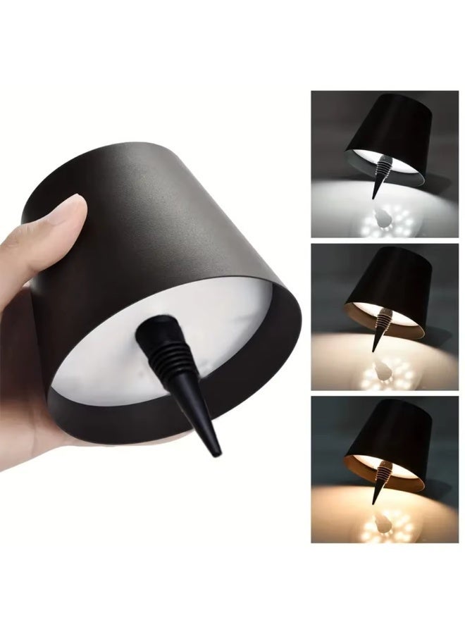 MODI Wireless Touch Control Bottle Table Lamp with 3 Colors & Stepless Dimming, Ideal for Bar, Wine Bottle Decoration & Desk Lighting - Image 4