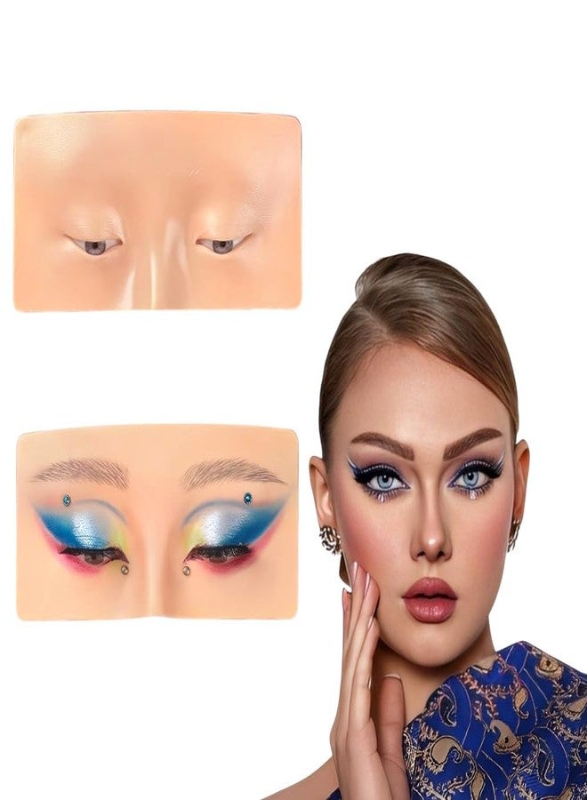 BLUSHIA Eye Make Up Practice Dummy | Make Up Practice Face Board | Make up Face Practice Skin Board | For Beginners and Make Up Artists (Pack of 1) - Image 2