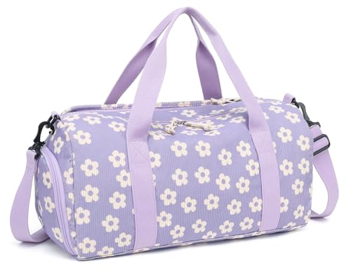 BLUBOON Duffle Bag Girls Kids Cute Gym Bag with Shoes Compartment & Wet Separation Waterproof Sports Overnight Travel Bag - Image 1