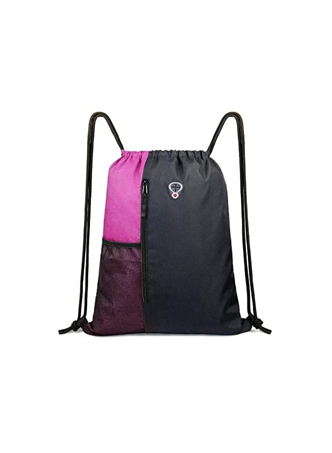 PROMASS Drawstring Sackpack Bag, Gymsack Bag with Pocket Gym Sports Bag Outdoor Exercise Running Swimming Backpack Unisex - Image 2
