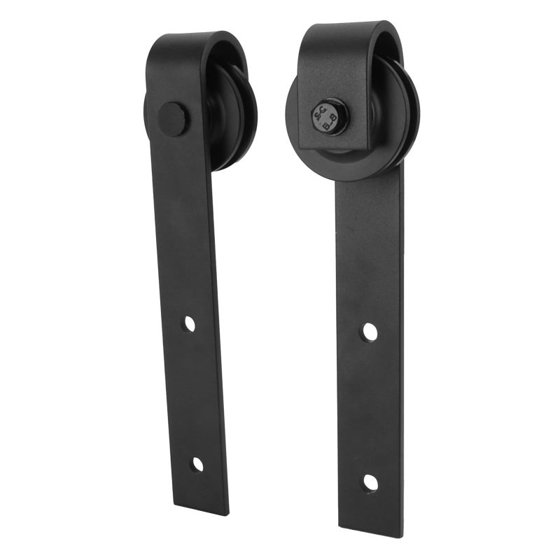 Sliding Barn Door Hardware Kit: Carbon Steel Construction - Silent Smooth Sliding, High Load Capacity for Home Kitchens, Bedrooms, Warehouses & Cloakrooms - Image 5