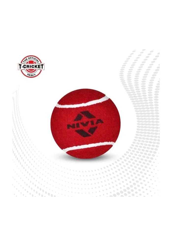 نيفيا Nivia Heavy Weight Tennis Cricket Ball - Pack of 12