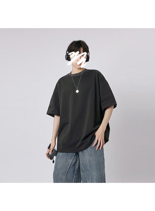 Swamp Area Short-sleeve T-shirt For Men And Women, Summer Pure Cotton Round Neck Heavyweight Loose Trendy Casual Top Sw34 Black L - Image 4