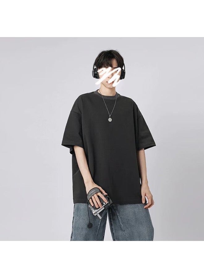 Swamp Area Short-sleeve T-shirt For Men And Women, Summer Pure Cotton Round Neck Heavyweight Loose Trendy Casual Top Sw34 Black L - Image 2