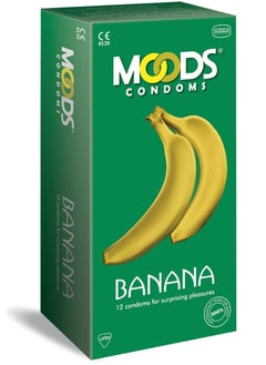 Moods Banana Condoms,12 Condoms  - Image 1
