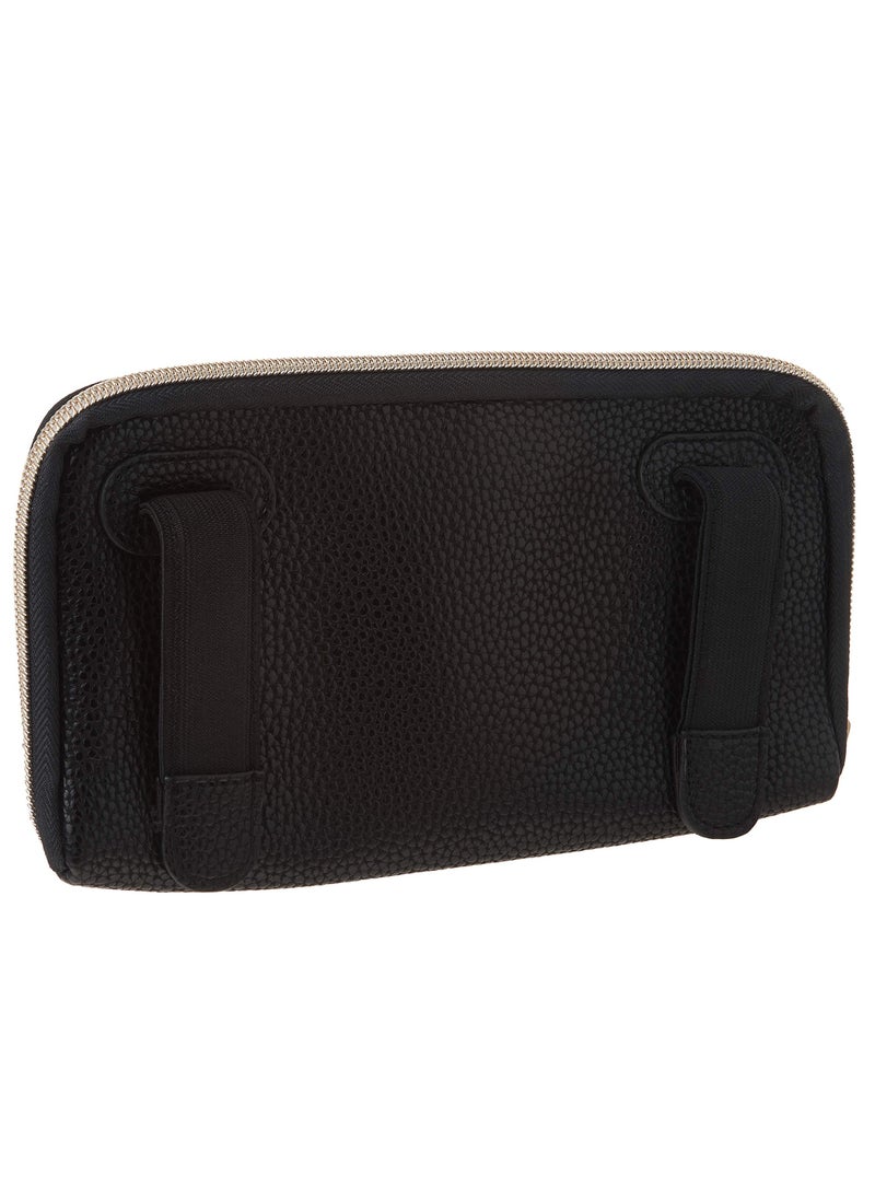 Itzy Ritzy Travel Wipes Case Portable On The Go Holder Including Removable Clips For Car Visor Or Seat Back Designed To Hold Packs Of Up To 64 Wipes Coffee And Cream  - Image 2