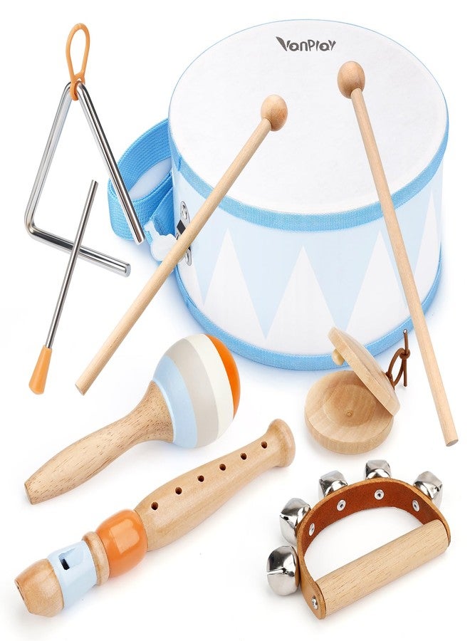Vanplay Drum Set for Boys - Toys for 2 3 Year Old Boy Birthday Gifts - Wooden Montessori Musical Instruments for Toddlers 2-4, Preschool Musical Toys with Snare Drum for Kids Age 3-5 - Image 1