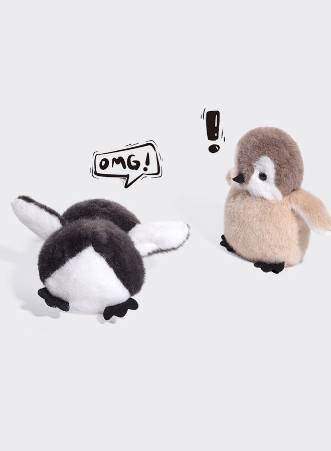 Hanayo Plush Toy Penguin Plush Toy Realistic Cute Penguin Plush  Animal Fluffy Cute Plush Toy for Home Decor Birthday Gift(Grey,20 cm) - Image 4