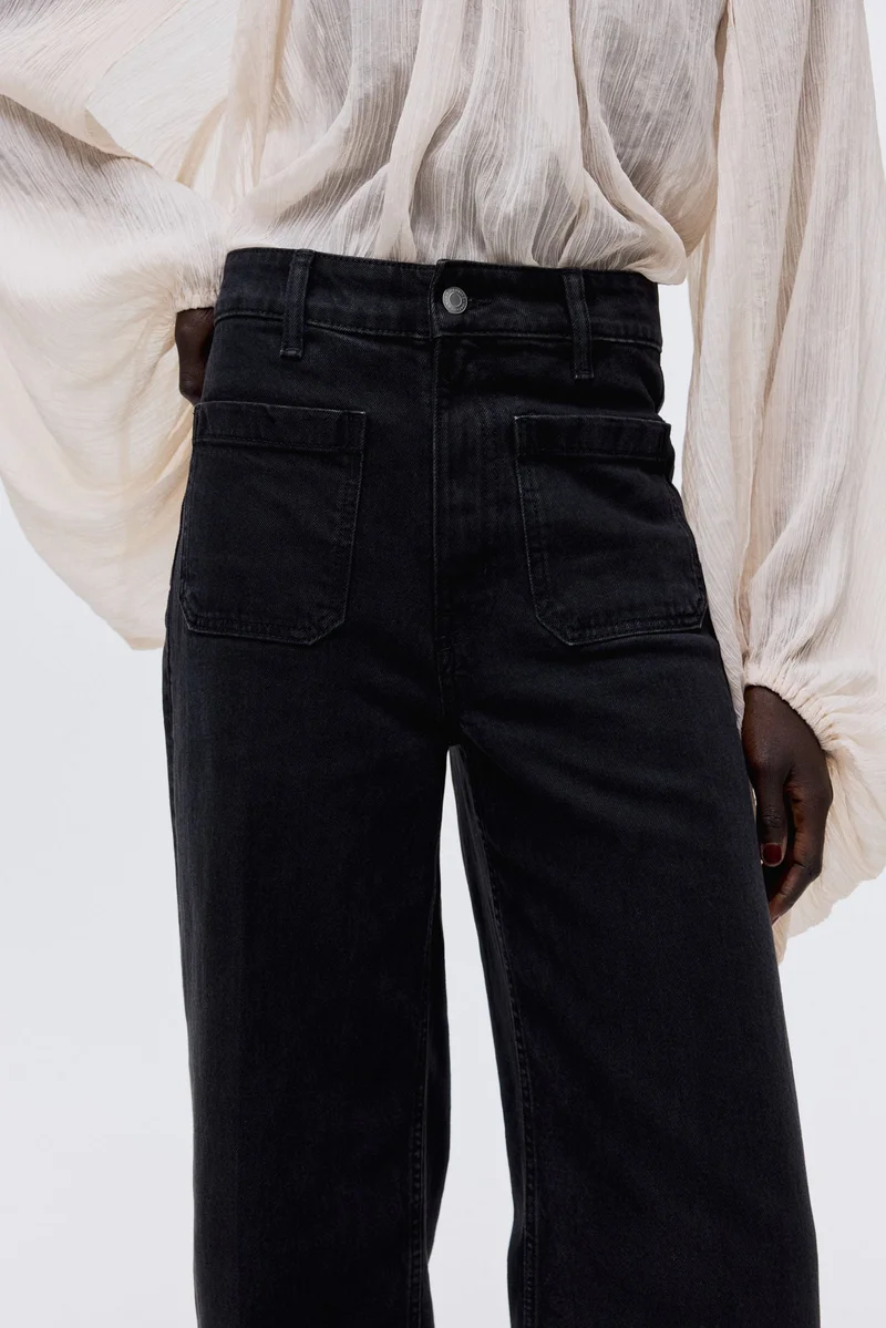 H&M Wide High Jeans