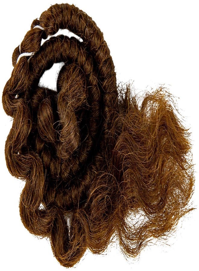 Mehron Makeup Crepe Hair | Fake Hair for Special Effects Makeup, Theatre, Stage & Screen, Cosplay, Halloween FX| 12 Inch Extra Long Braid (Medium Brown) - Image 2