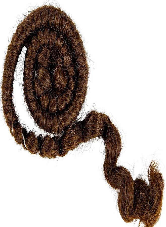 Mehron Makeup Crepe Hair | Fake Hair for Special Effects Makeup, Theatre, Stage & Screen, Cosplay, Halloween FX| 12 Inch Extra Long Braid (Medium Brown) - Image 1