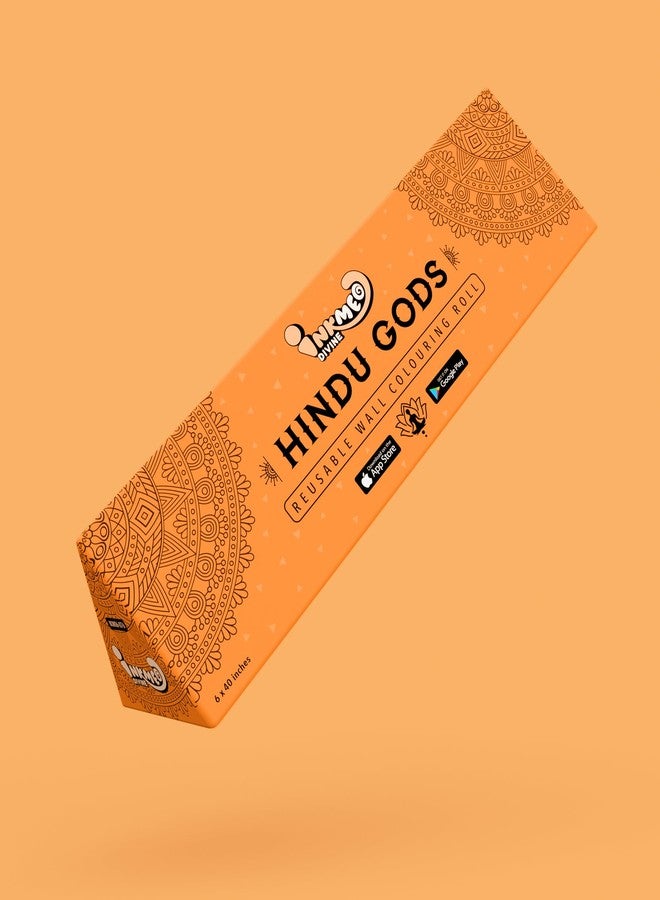Inkmeo | Hindu Gods Wall Colouring Roll | AR Enabled | Interactive Educational Learning Chart | for Kids | Ages 2+ | Return Gift | Size (6 X 40 Inches) | Discover Divine Songs and Stories - Image 2