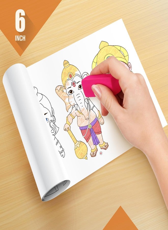 Inkmeo | Hindu Gods Wall Colouring Roll | AR Enabled | Interactive Educational Learning Chart | for Kids | Ages 2+ | Return Gift | Size (6 X 40 Inches) | Discover Divine Songs and Stories - Image 5