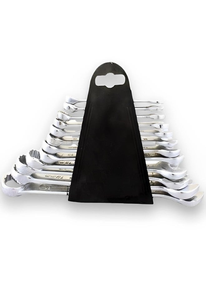 ZIODIC 12-Piece Chrome Vanadium Steel Combination Spanner Set with Maxi-Drive System, Anti-Slip, Metric - Image 3