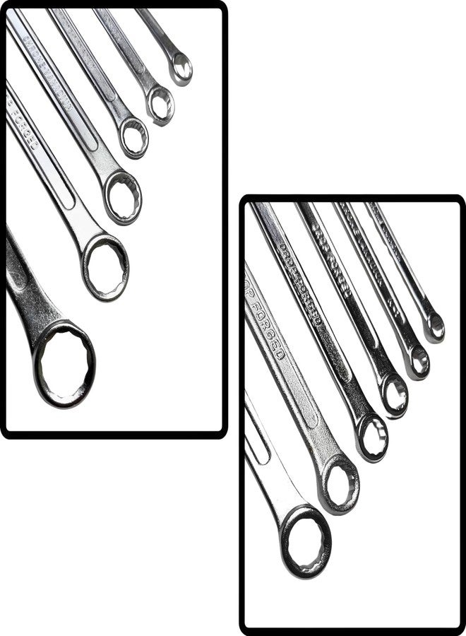 ZIODIC 12-Piece Chrome Vanadium Steel Combination Spanner Set with Maxi-Drive System, Anti-Slip, Metric - Image 4
