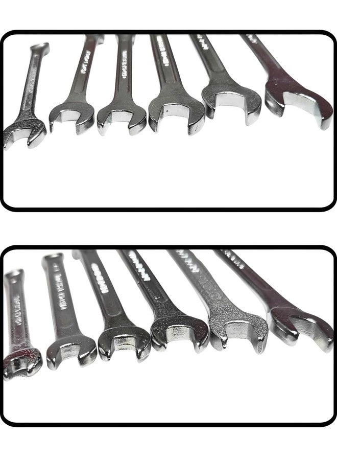 ZIODIC 12-Piece Chrome Vanadium Steel Combination Spanner Set with Maxi-Drive System, Anti-Slip, Metric - Image 5