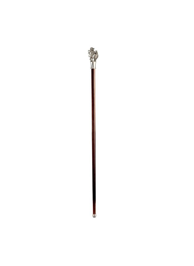 Design Toscano Heraldic Lion Pewter Walking Stick  - Image 4