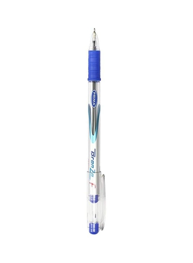 Prima bronzo pack of 10 pieces ballpoint pen fine - blue - Image 3