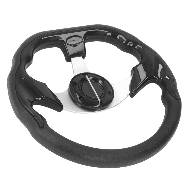 Racing Steering Wheel: 13 Inch PU Leather - Comfortable Grip Performance Steering Wheel for Car Interior Upgrade & Improved Handling - Image 4