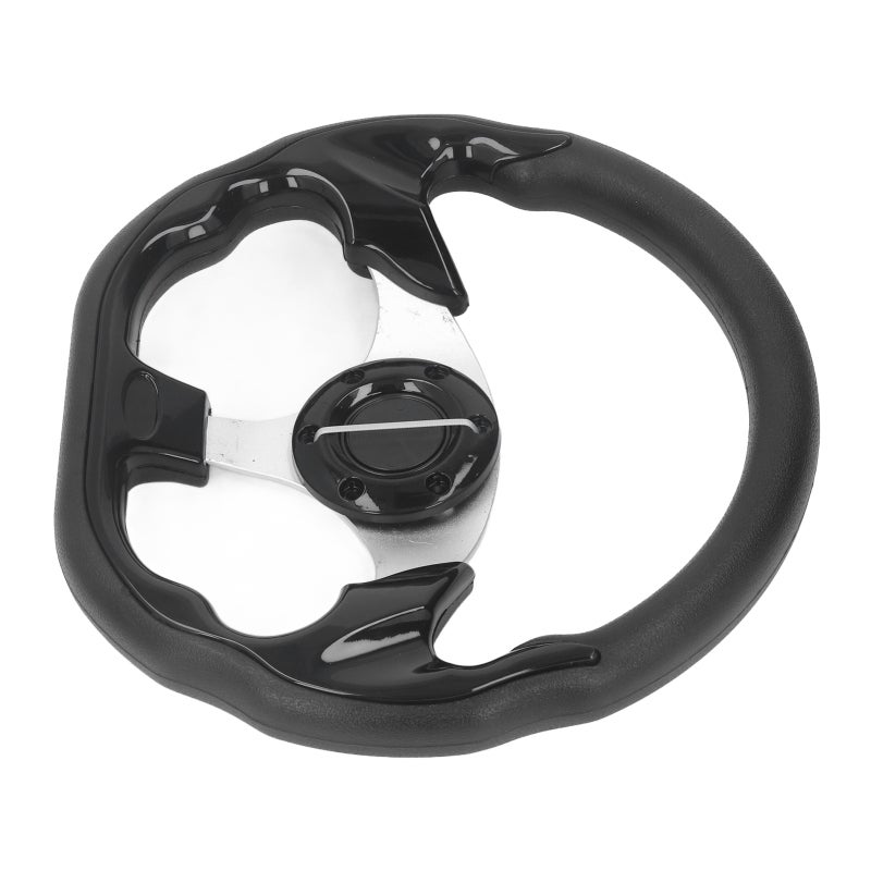 Racing Steering Wheel: 13 Inch PU Leather - Comfortable Grip Performance Steering Wheel for Car Interior Upgrade & Improved Handling - Image 3