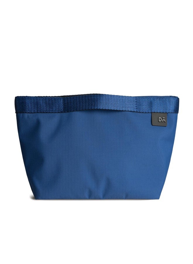DailyObjects Medium Pivot Carry All Pouch for Men and Women |Multi Storage Slip Pockets |Lightweight|Water Repellent|Portable| Recycled Nylon Zippered| Concealed Handles| For Daily Use/Travel (Blue) - Image 1