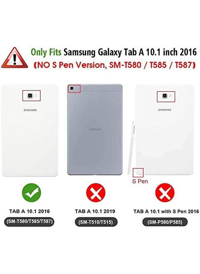 Case For Samsung Galaxy Tab A6 10.1'' 2016 Cover Sm T580 T585 Flip Wallet Folio Stand Case Smart Cover With Auto Sleep Wake Function For Galaxy Tab A 10.1 Inch 2016 Tablet Cat And Tiger
